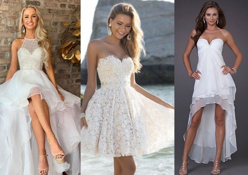 Short Type Dresses For A Beach Wedding