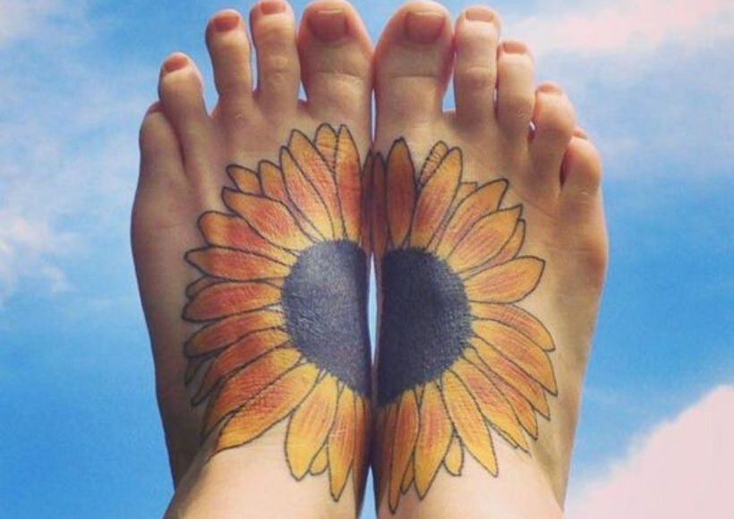 Sky Sunflower Tattoo