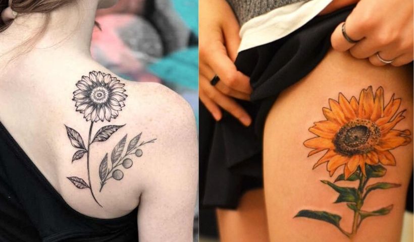 sunflower tattoo