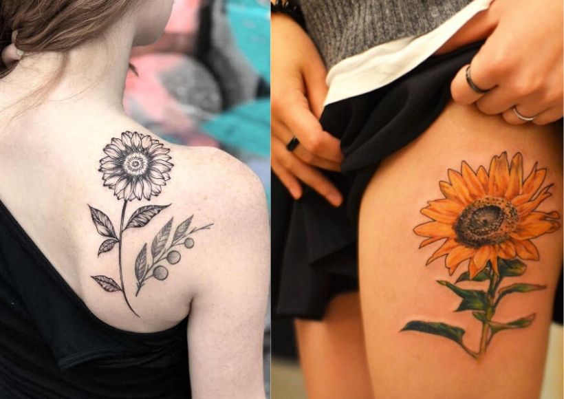 sunflower tattoo