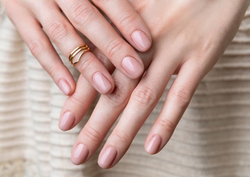 pink or nude nail polish