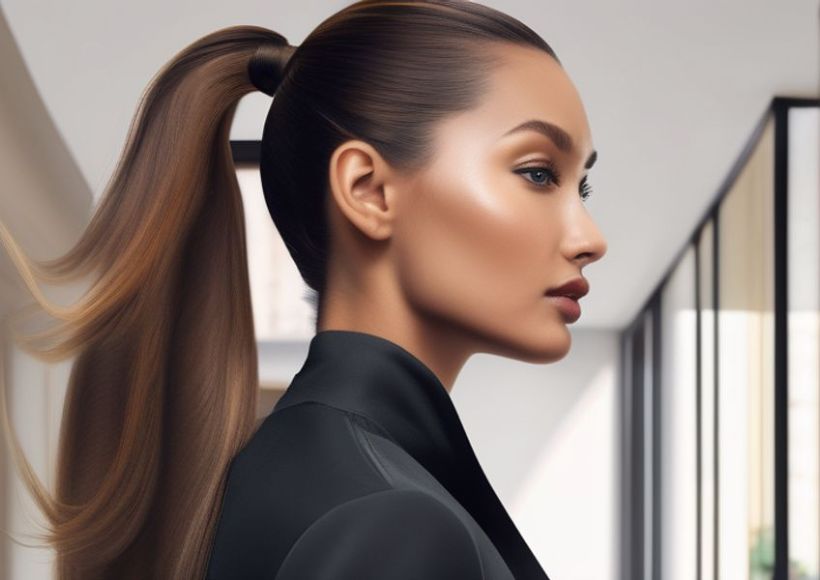 Sleek Low Ponytail